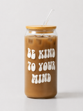 Glas med tryck - Self love quote
