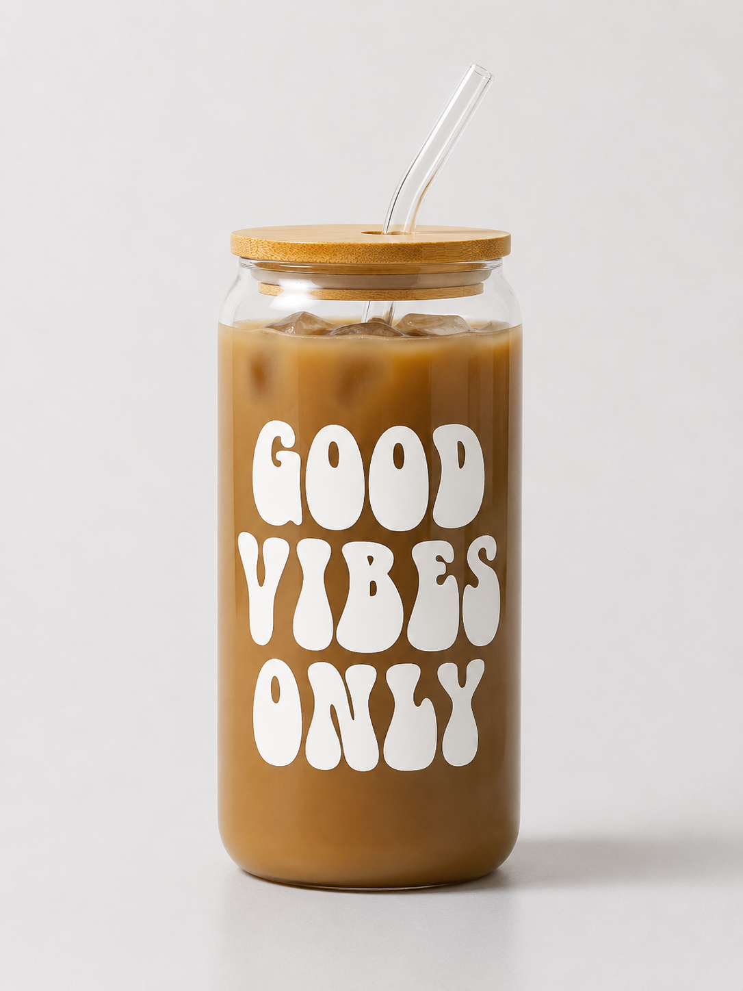 Glas med tryck - Self love quote